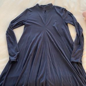 Blue long sleeve dress